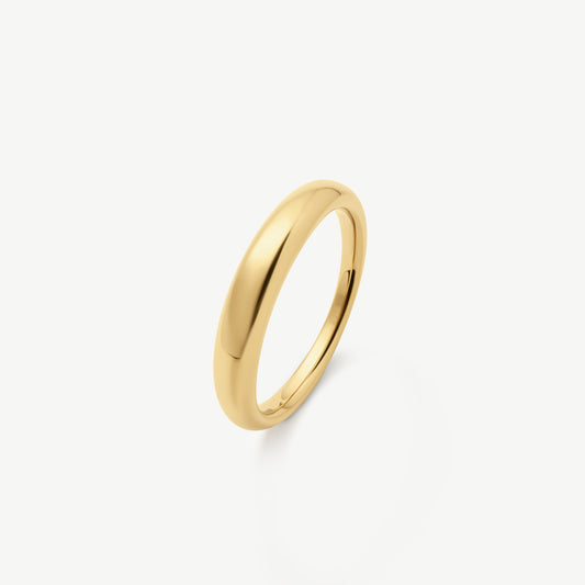 D.Louise Gold Sleek Dome Ring