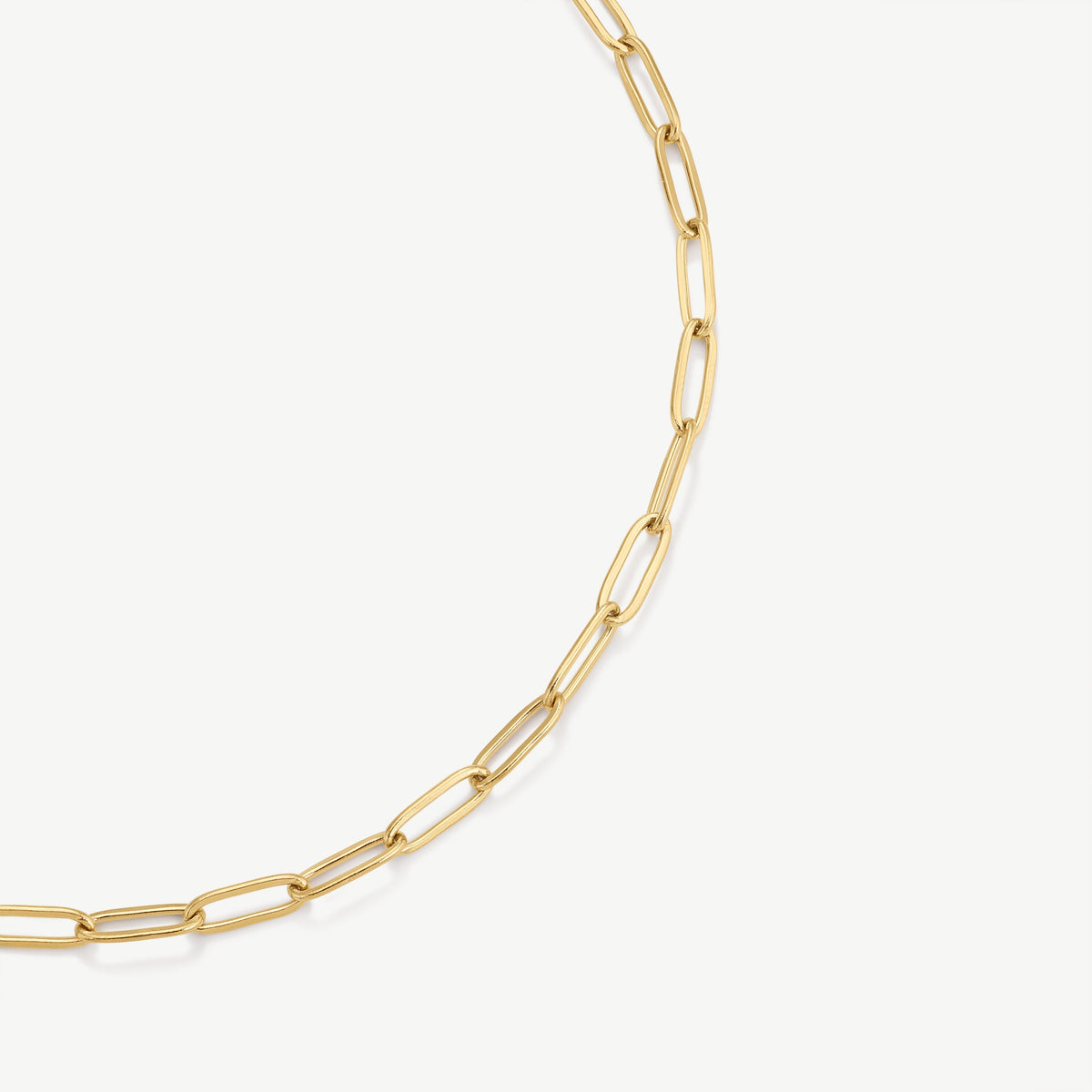 D.Louise Gold Paperclip Chain Necklace
