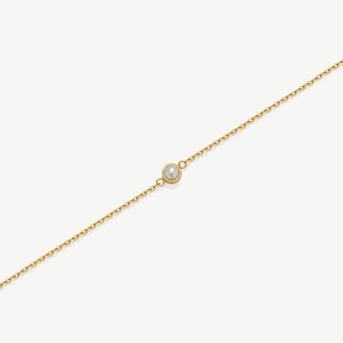 D.Louise Gold Bridesmaid Dainty Pearl Bracelet