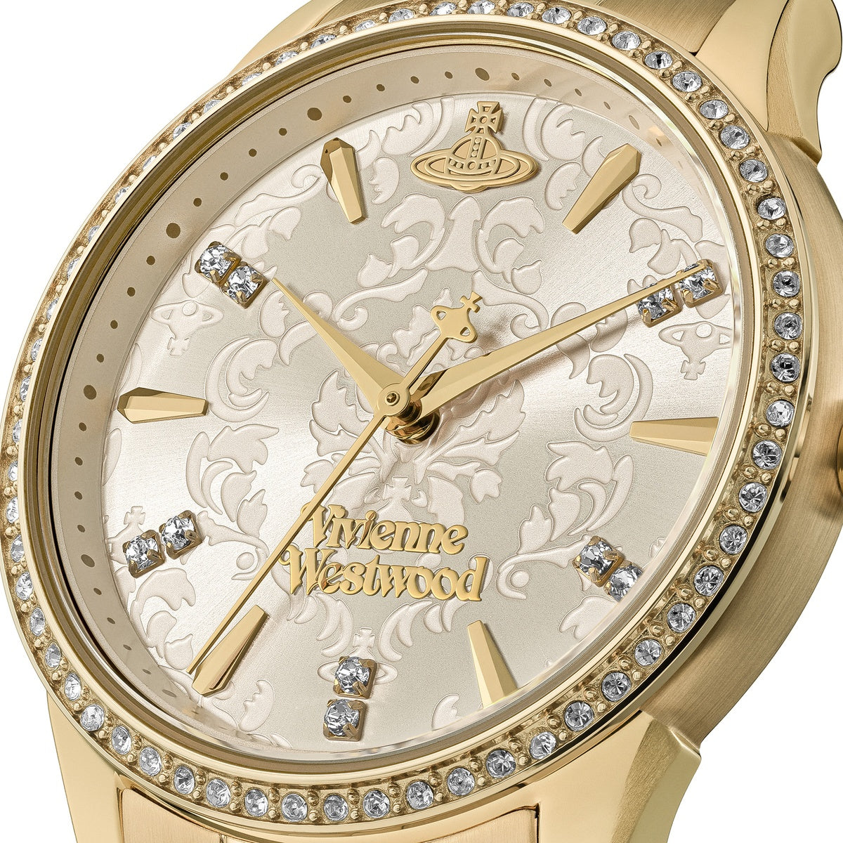 Vivienne Westwood Gold Little Wallace Champagne Dial Watch