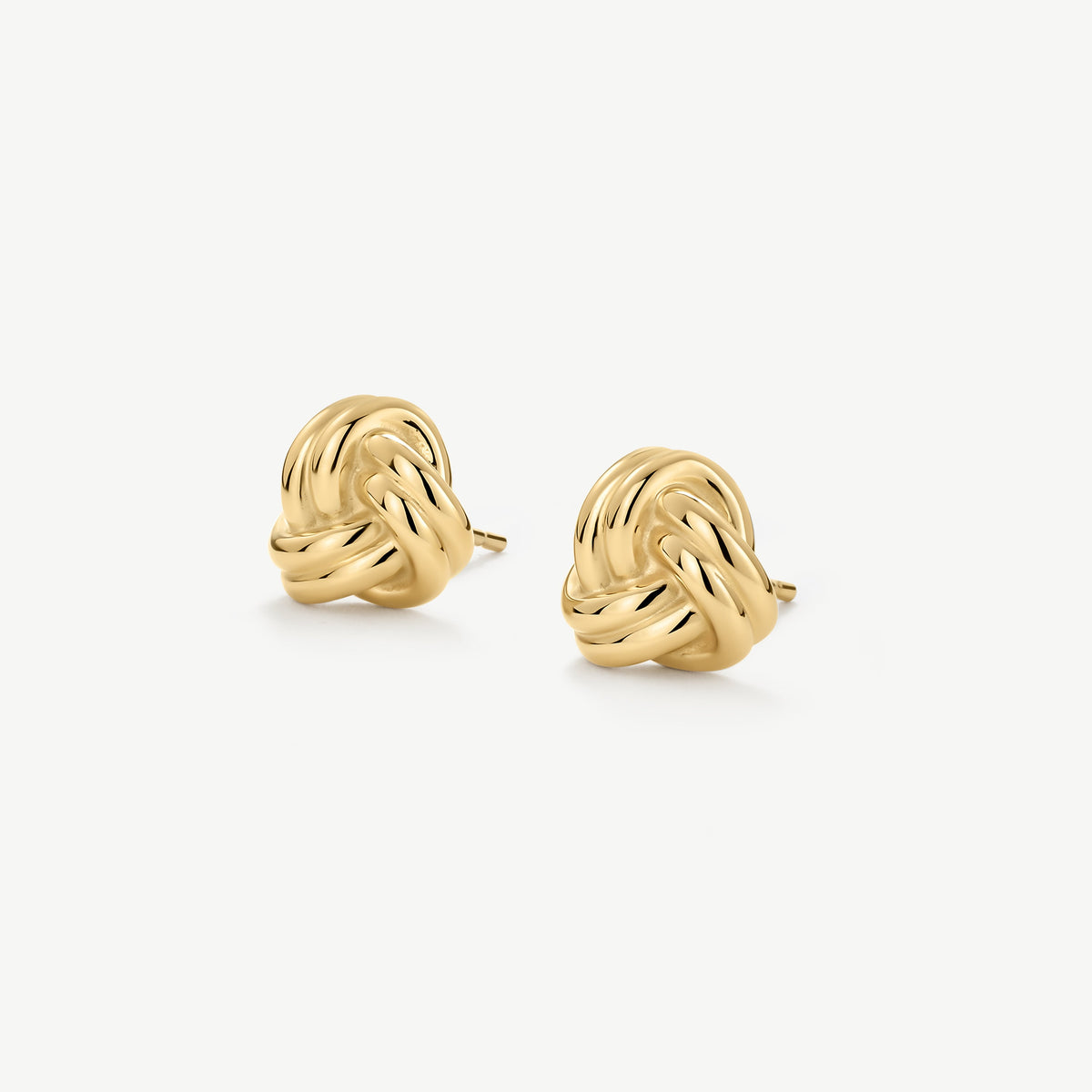 D.Louise Gold Knots Stud Earrings