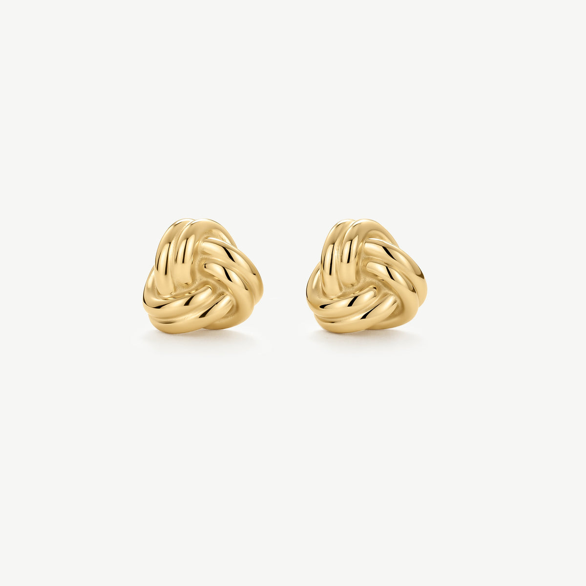 D.Louise Gold Knots Stud Earrings