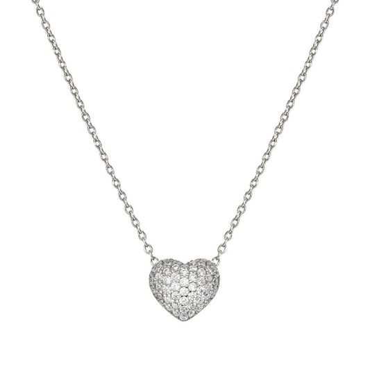 Nomination Silver Lifepoetry White Pavé Heart Necklace