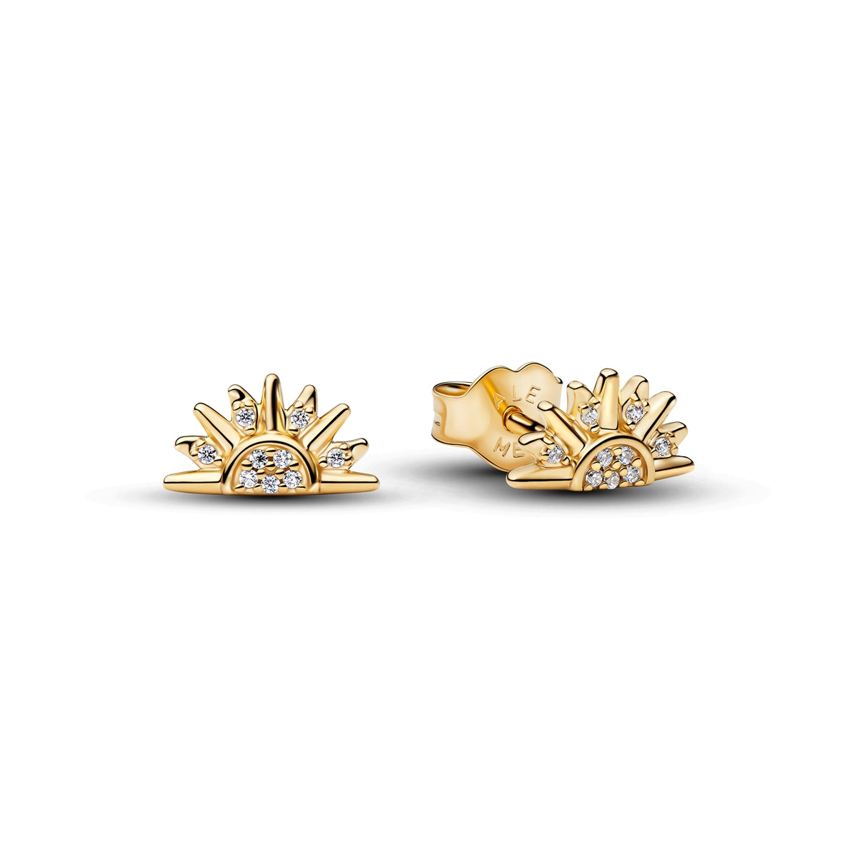 Pandora Gold Celestial Sparkling Sun Stud Earrings