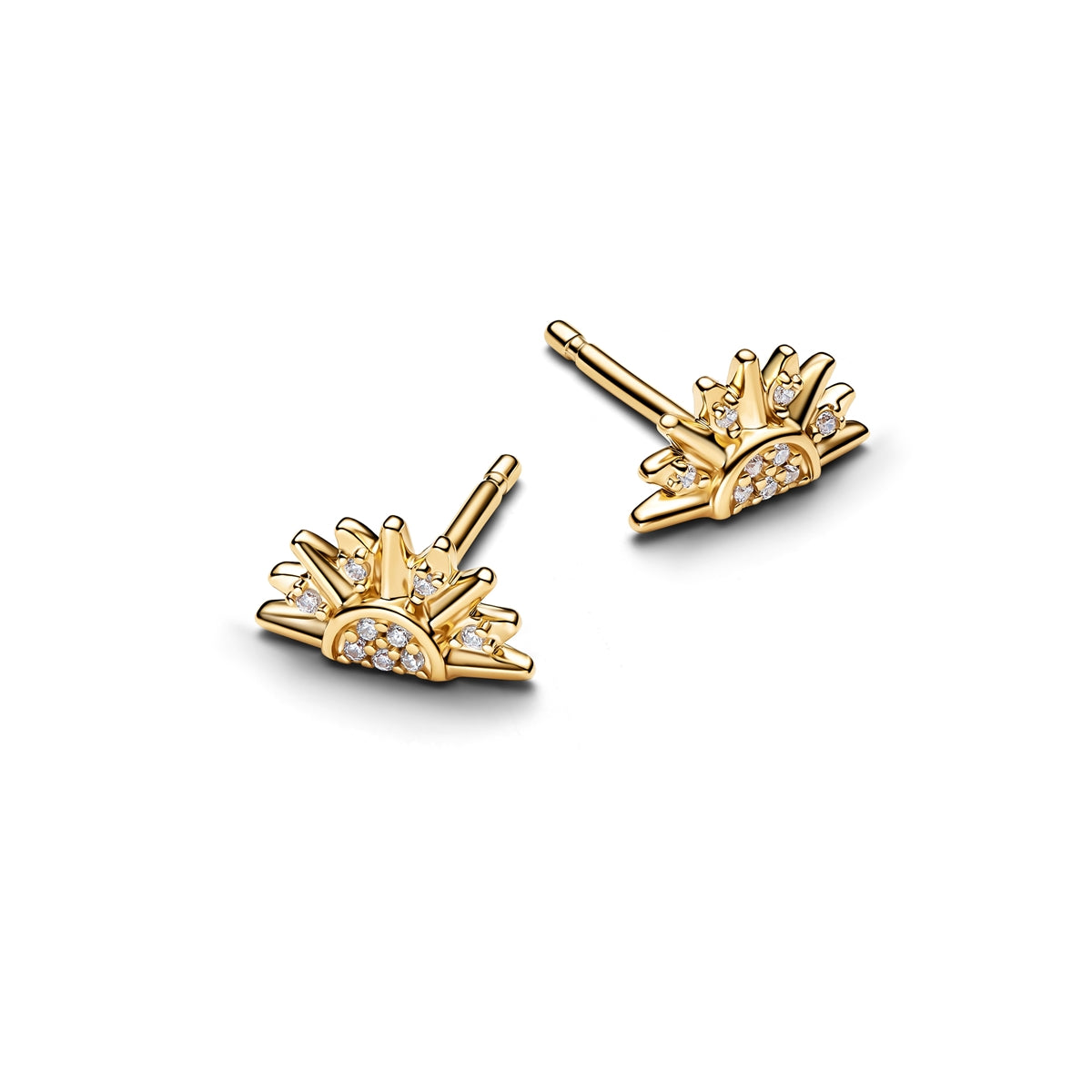 Pandora Gold Celestial Sparkling Sun Stud Earrings