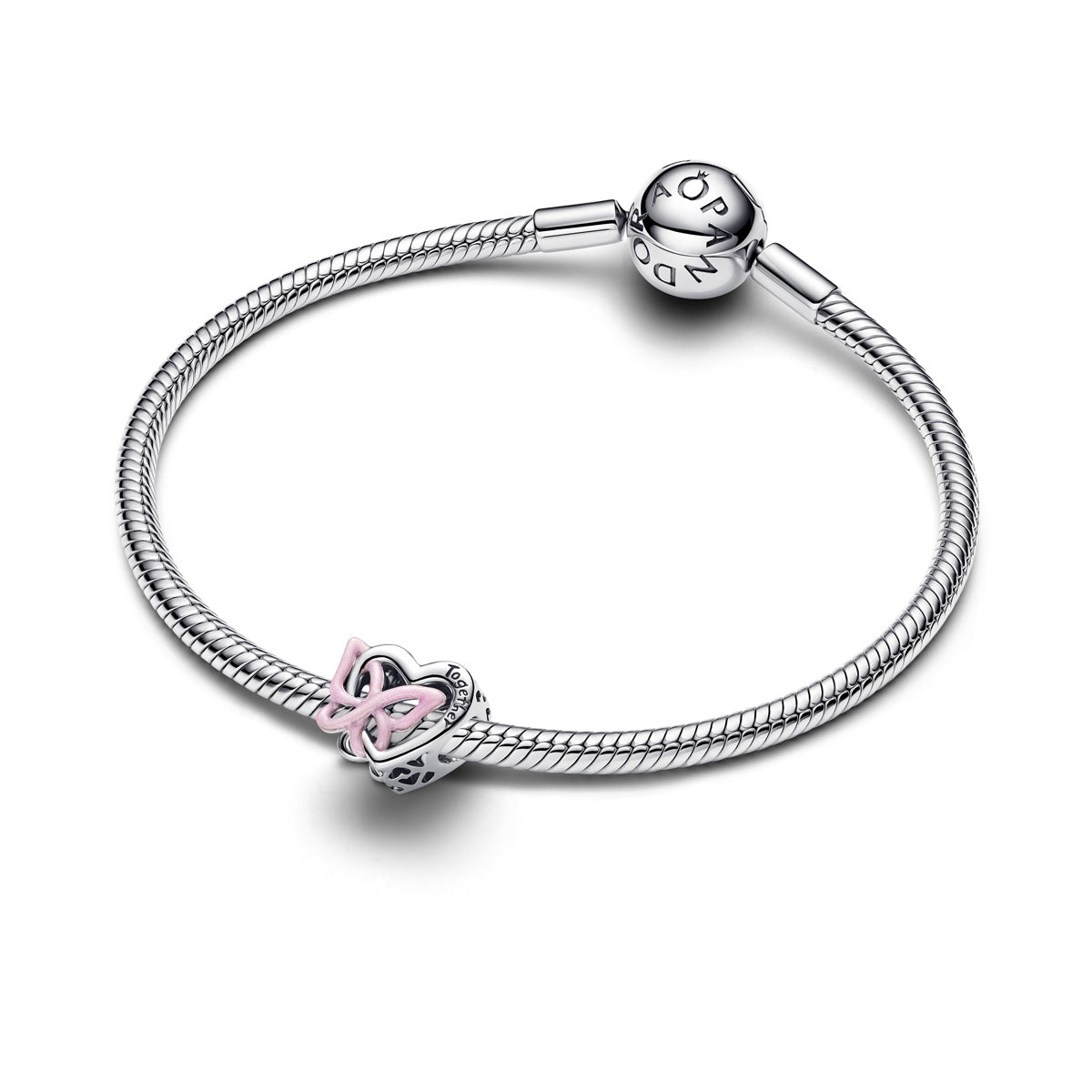 Pandora Silver Entwined Heart & Butterfly Charm