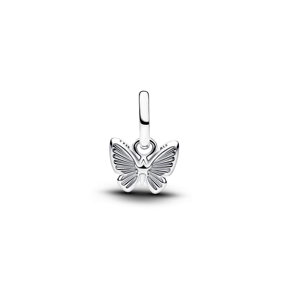 Pandora Silver Pink Butterfly Mini Dangle Charm