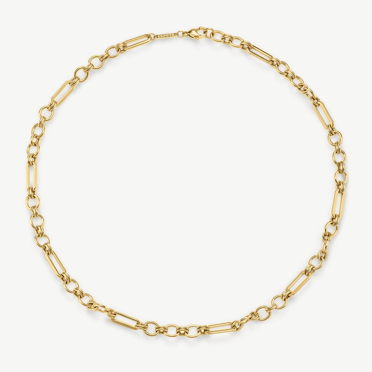 D.Louise Gold Eternal Link Chunky Chain Necklace