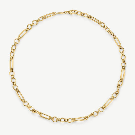 D.Louise Gold Eternal Link Chunky Chain Necklace