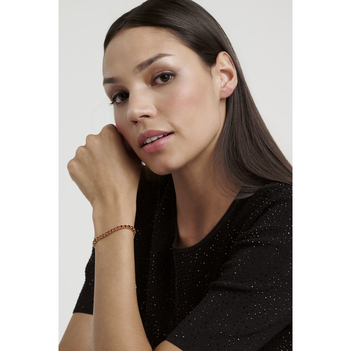 Ted Baker Gold Red Melrah Slider Bracelet