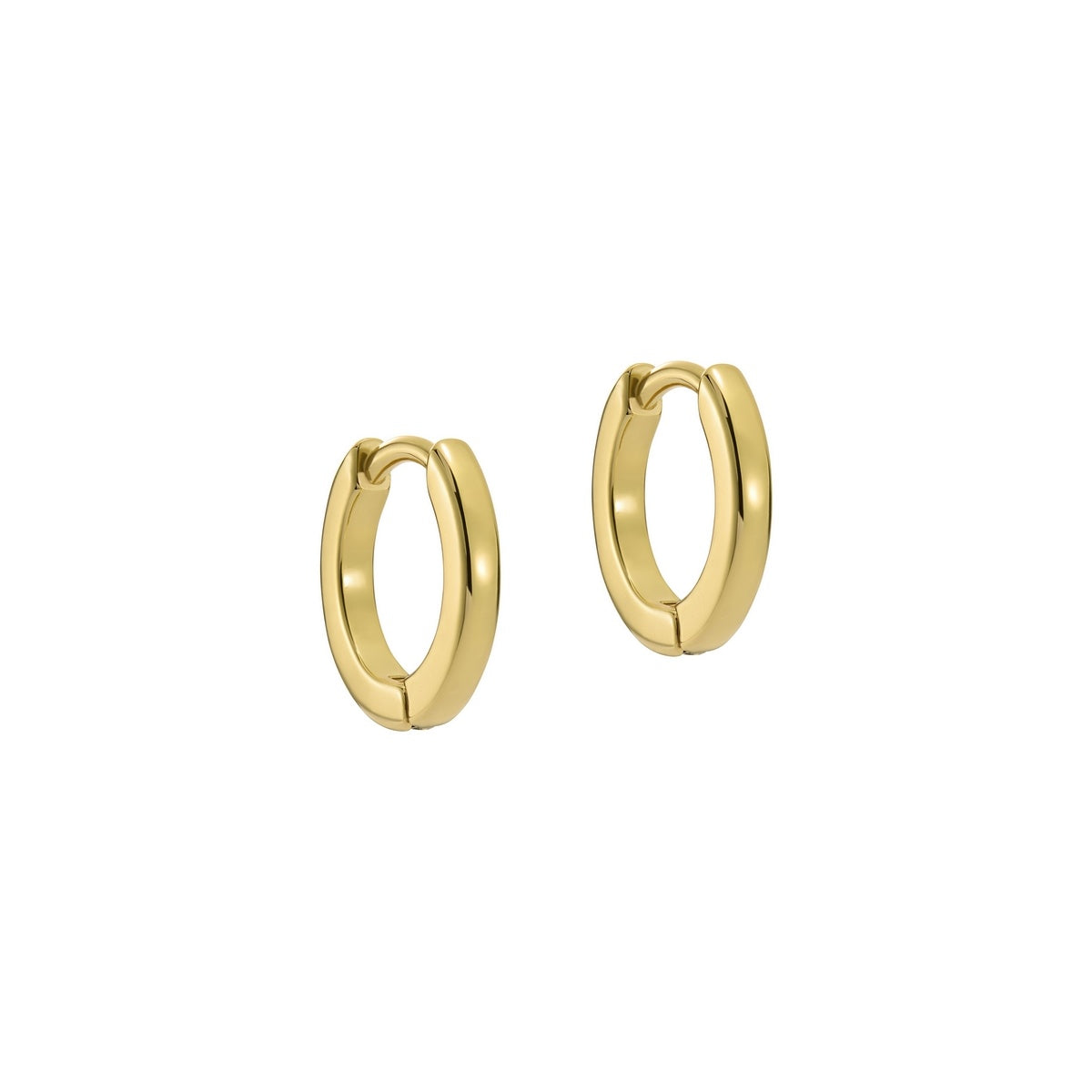 Ted Baker Gold Crislie Classic Hoop Logo Hoop Earrings