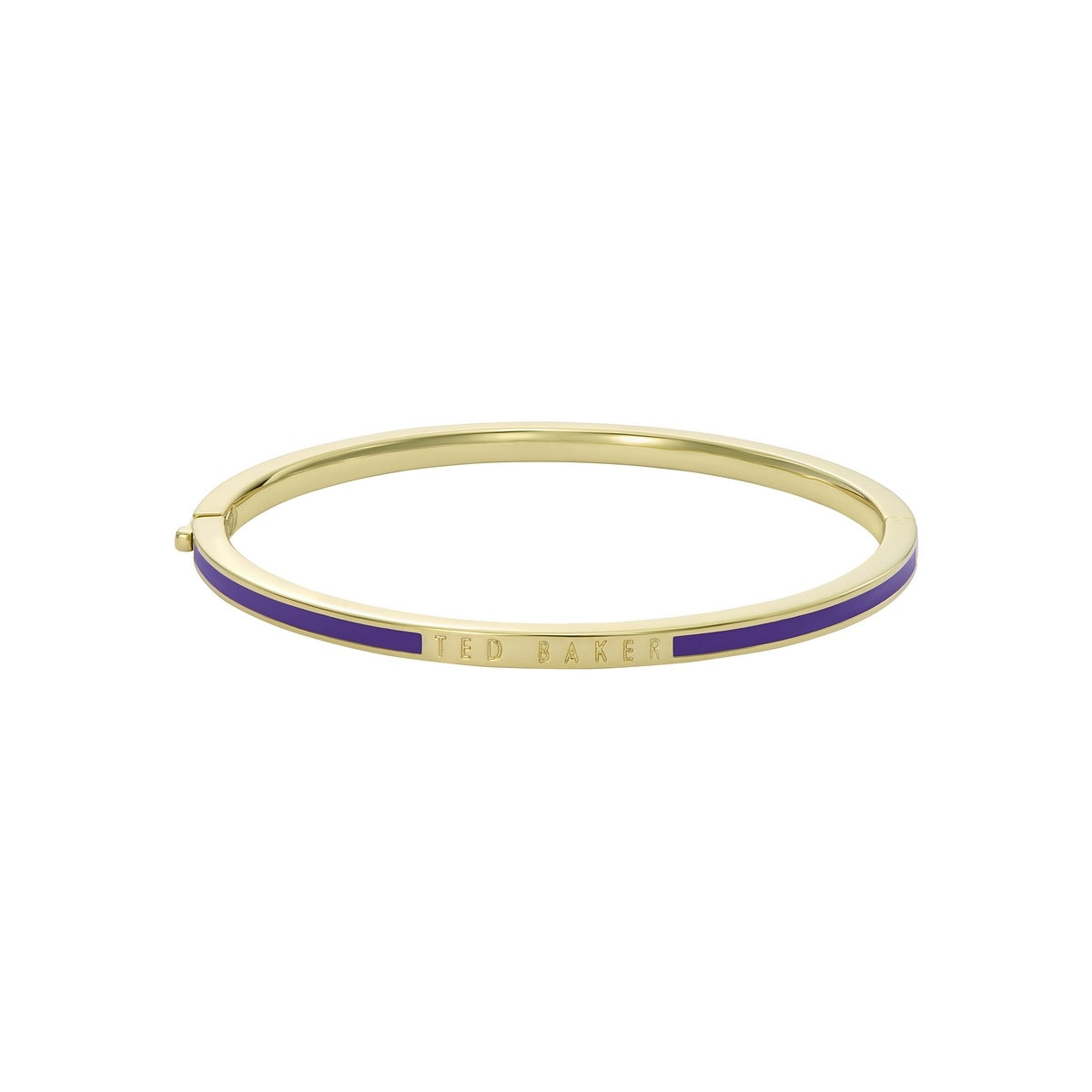 Ted Baker Gold Roley Enamel Roll Purple Bangle