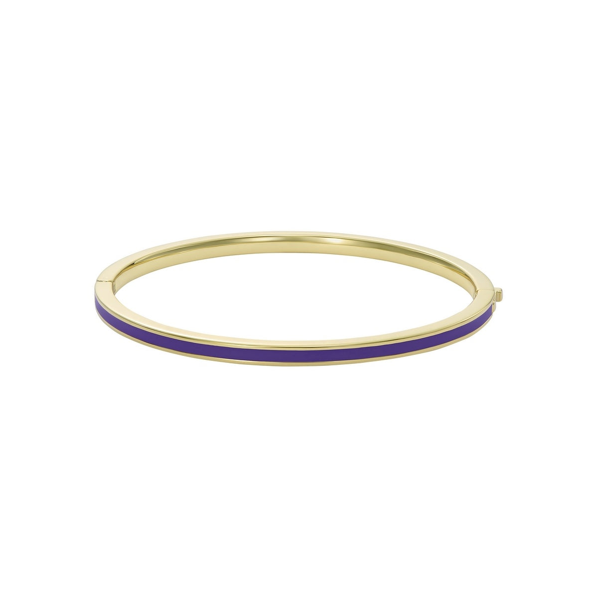 Ted Baker Gold Roley Enamel Roll Purple Bangle