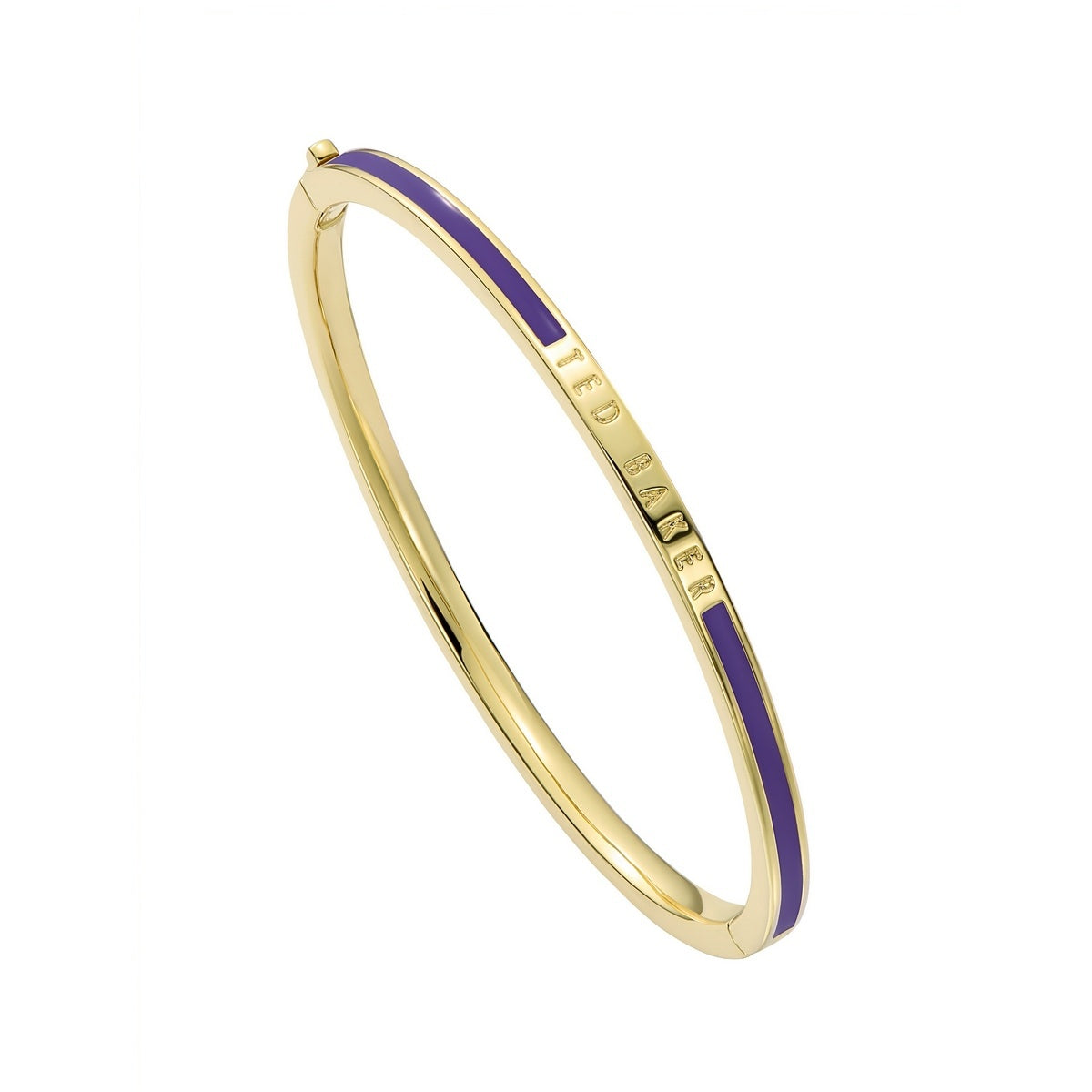Ted Baker Gold Roley Enamel Roll Purple Bangle