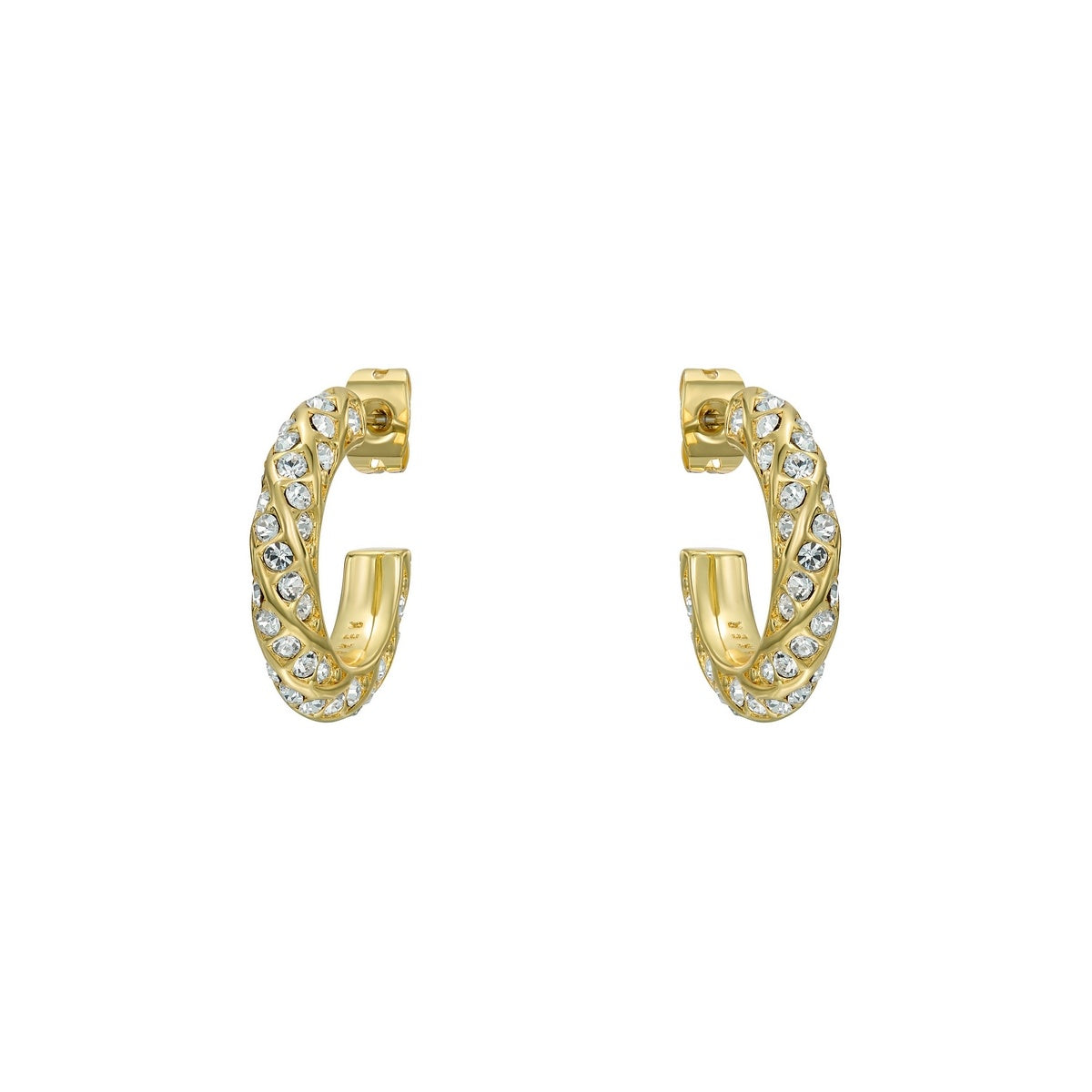 Ted Baker Gold Toni Crystal Twist Hoops