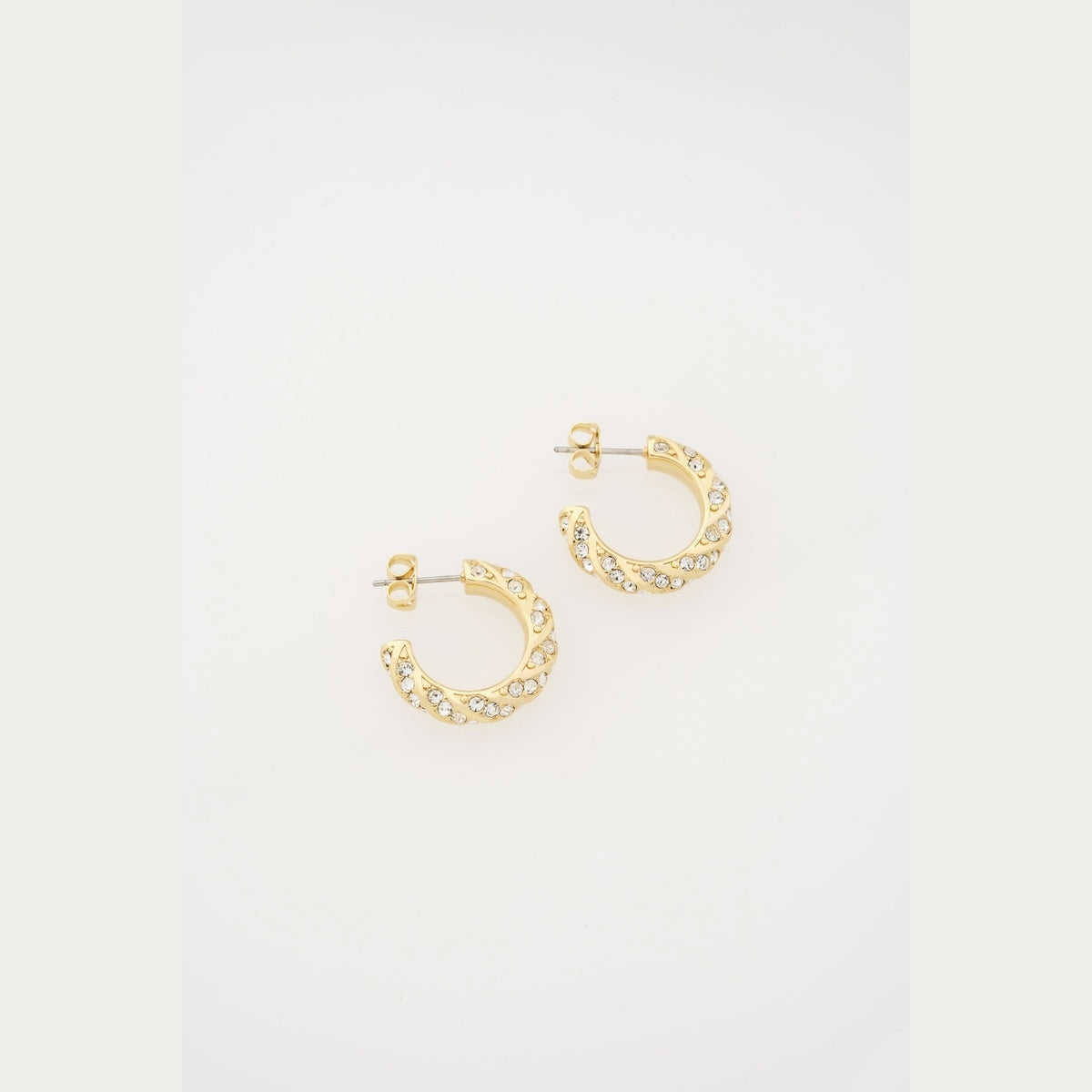 Ted Baker Gold Toni Crystal Twist Hoops