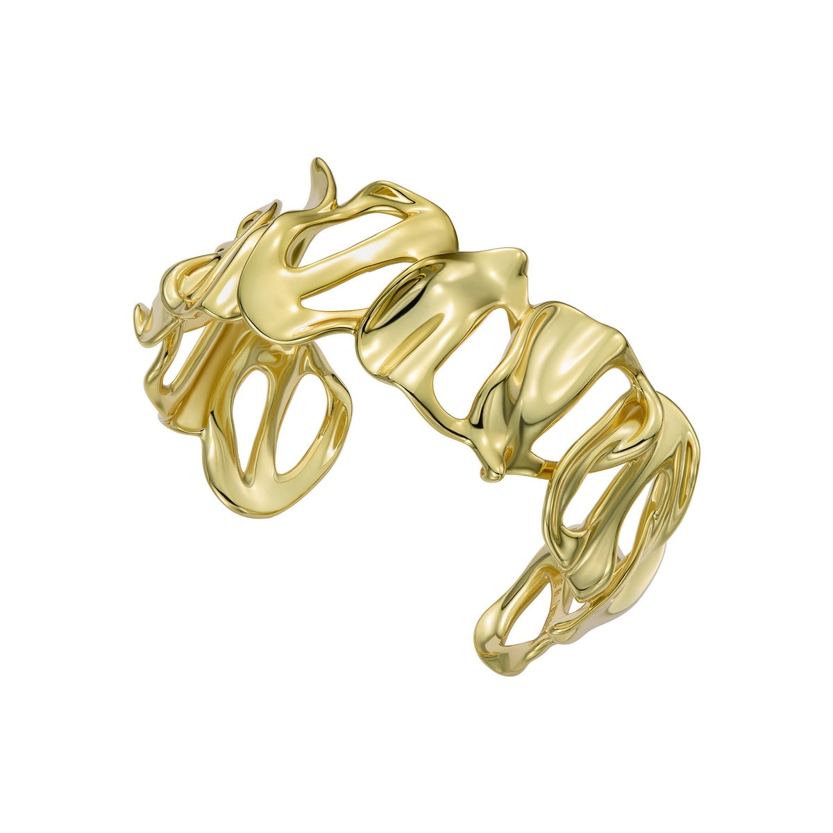 Ted Baker Gold Leila Abstract Leaf Cuff Bangle