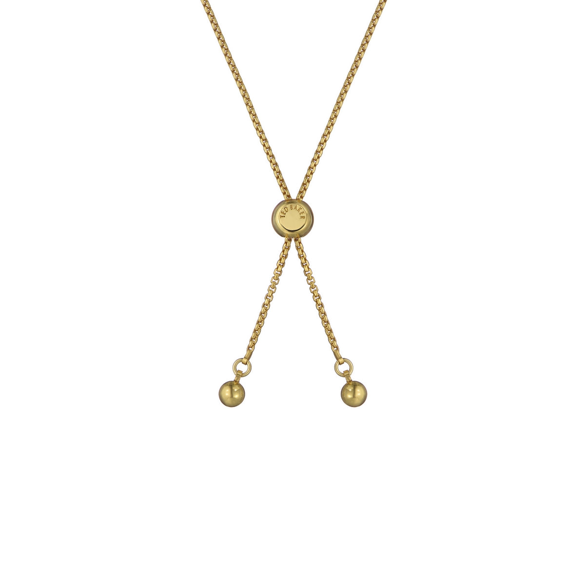 Ted Baker Gold Harriet Enamel Heart Red Slider Bracelet