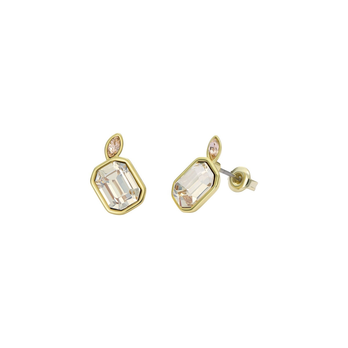 Ted Baker Gold Michelle Mini Crystal Cluster Honey Stud Earrings
