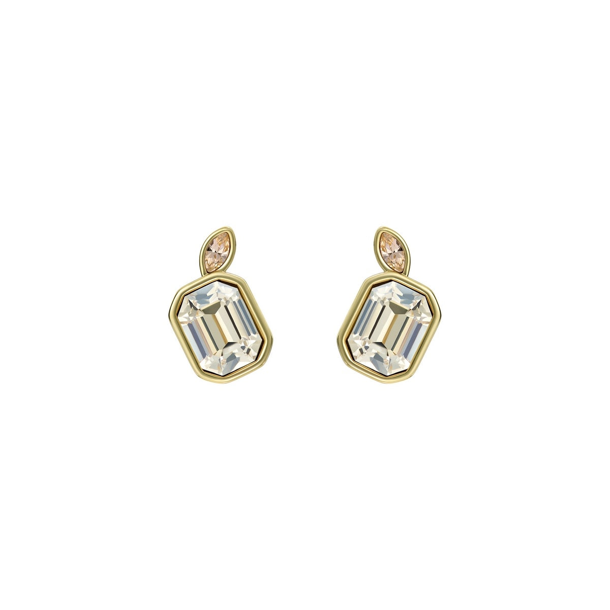 Ted Baker Gold Michelle Mini Crystal Cluster Honey Stud Earrings
