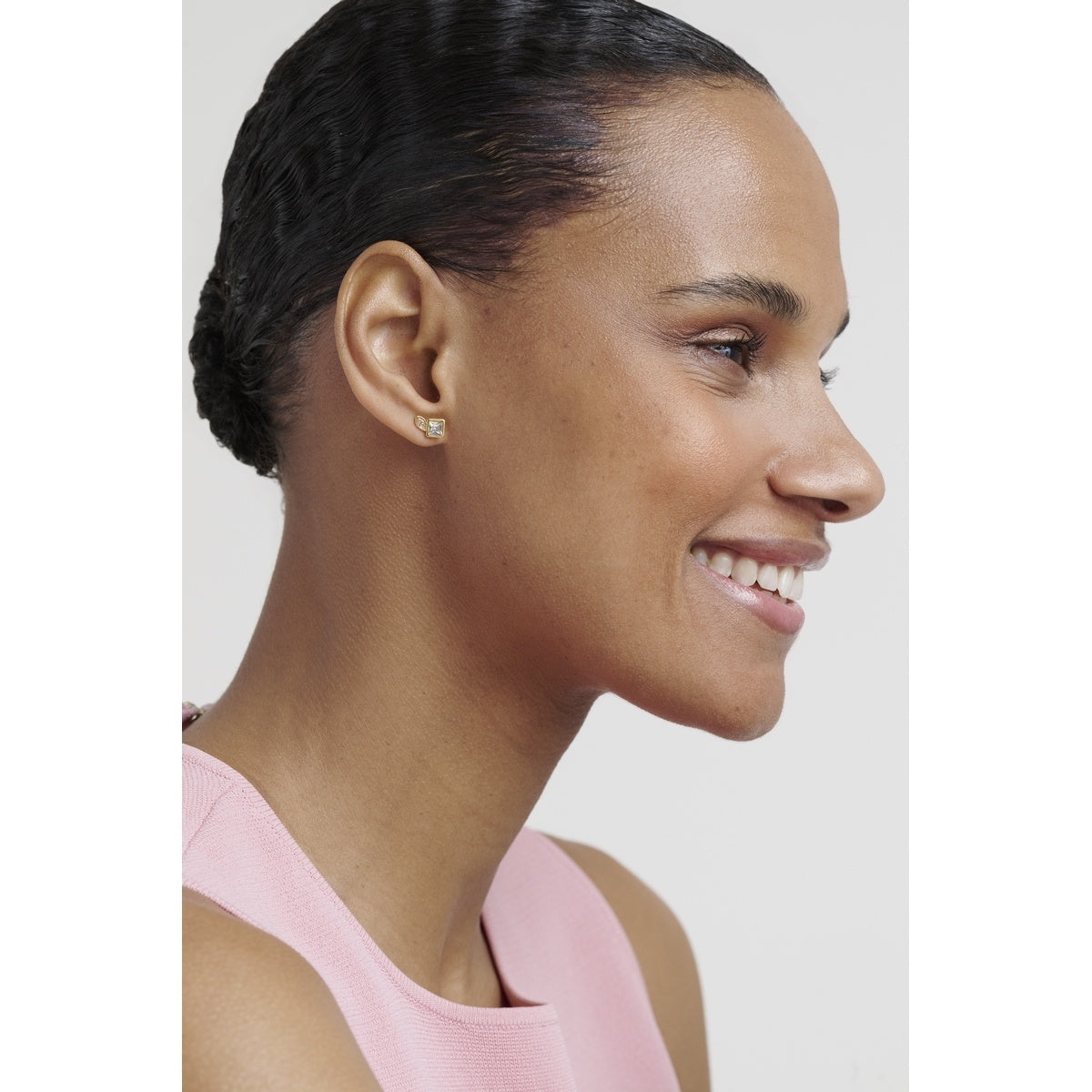 Ted Baker Gold Milani Mini Crystal Cluster Honey Stud Earrings