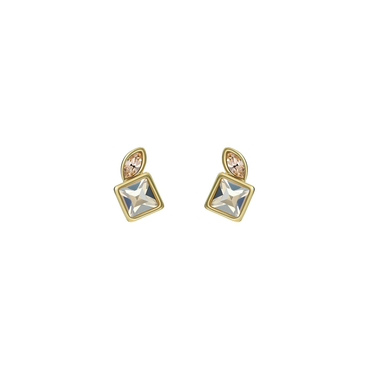Ted Baker Gold Milani Mini Crystal Cluster Honey Stud Earrings