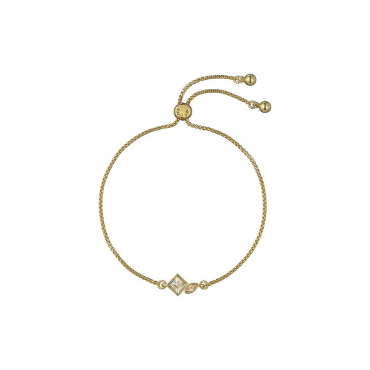 Ted Baker Gold Millie Mini Crystal Cluster Honey Sliding Bracelet