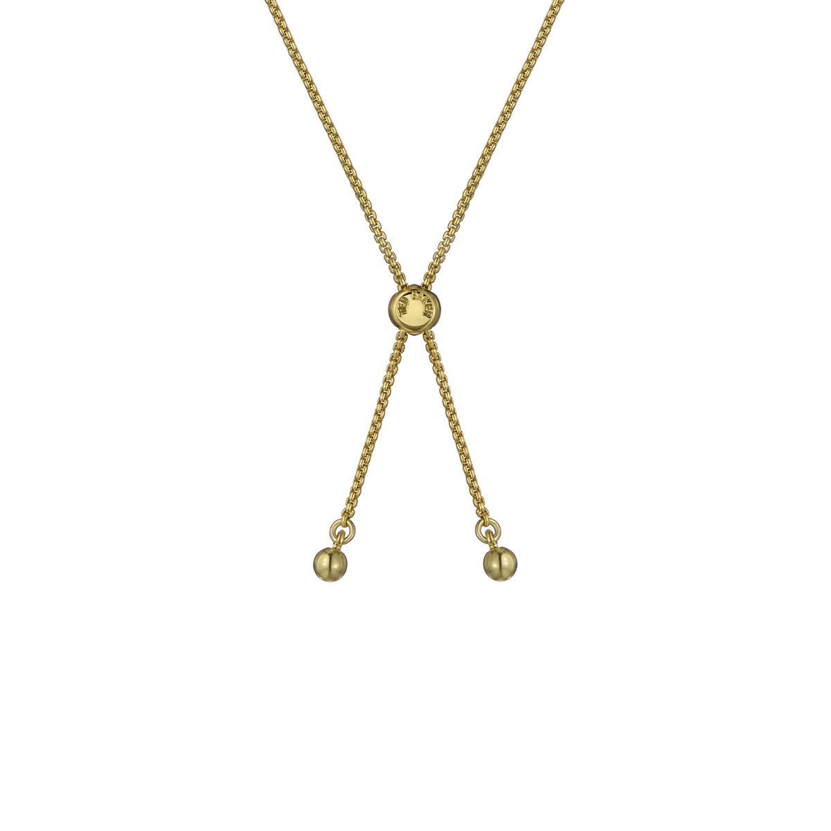 Ted Baker Gold Millie Mini Crystal Cluster Honey Sliding Bracelet