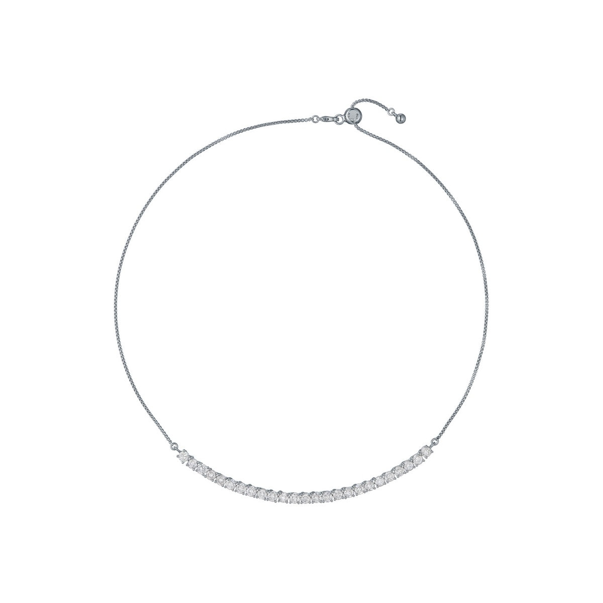 Ted Baker Silver Melrose Tennis Necklace