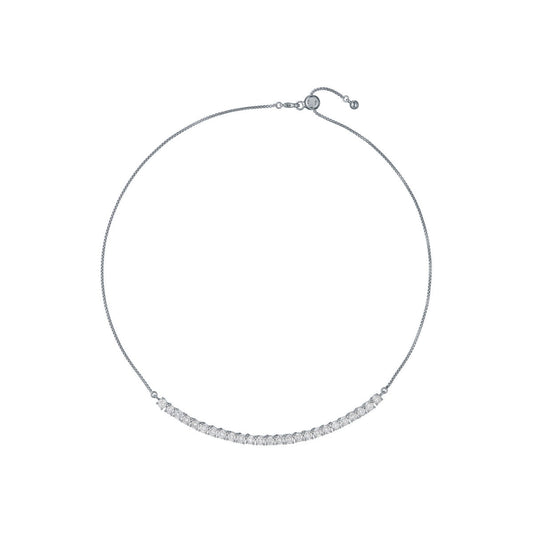 Ted Baker Silver Melrose Tennis Necklace