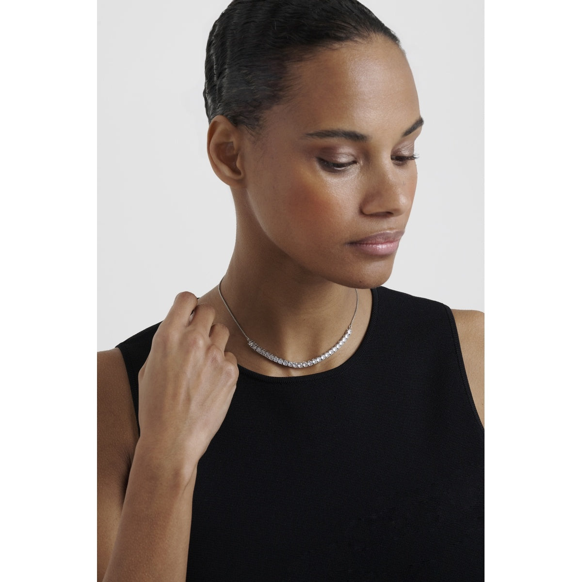 Ted Baker Silver Melrose Tennis Necklace