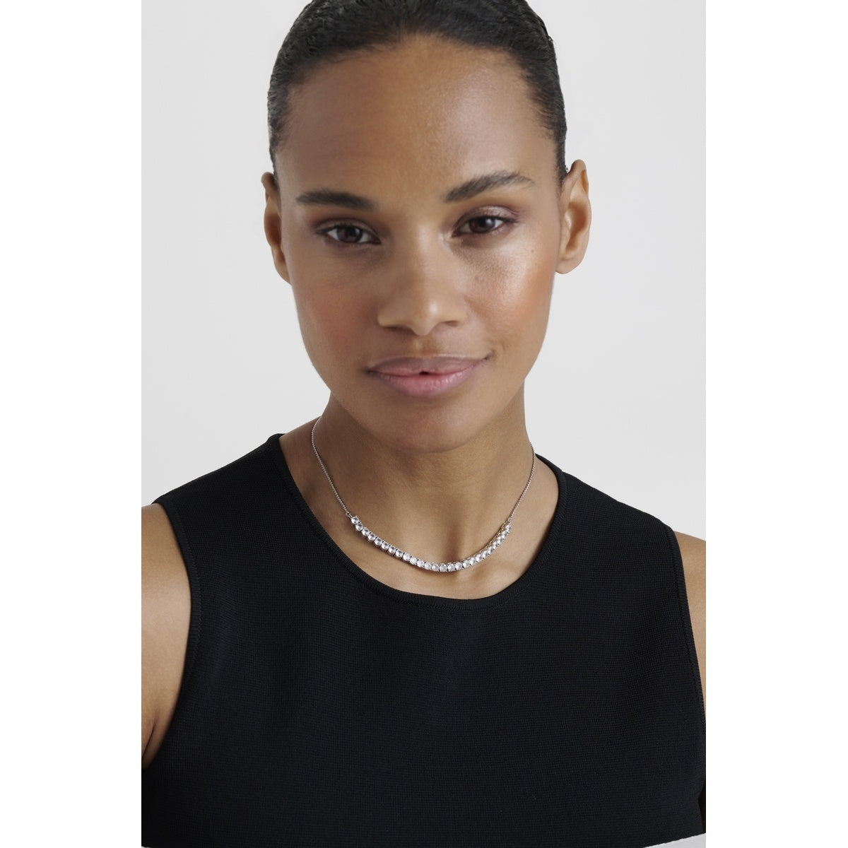 Ted Baker Silver Melrose Tennis Necklace