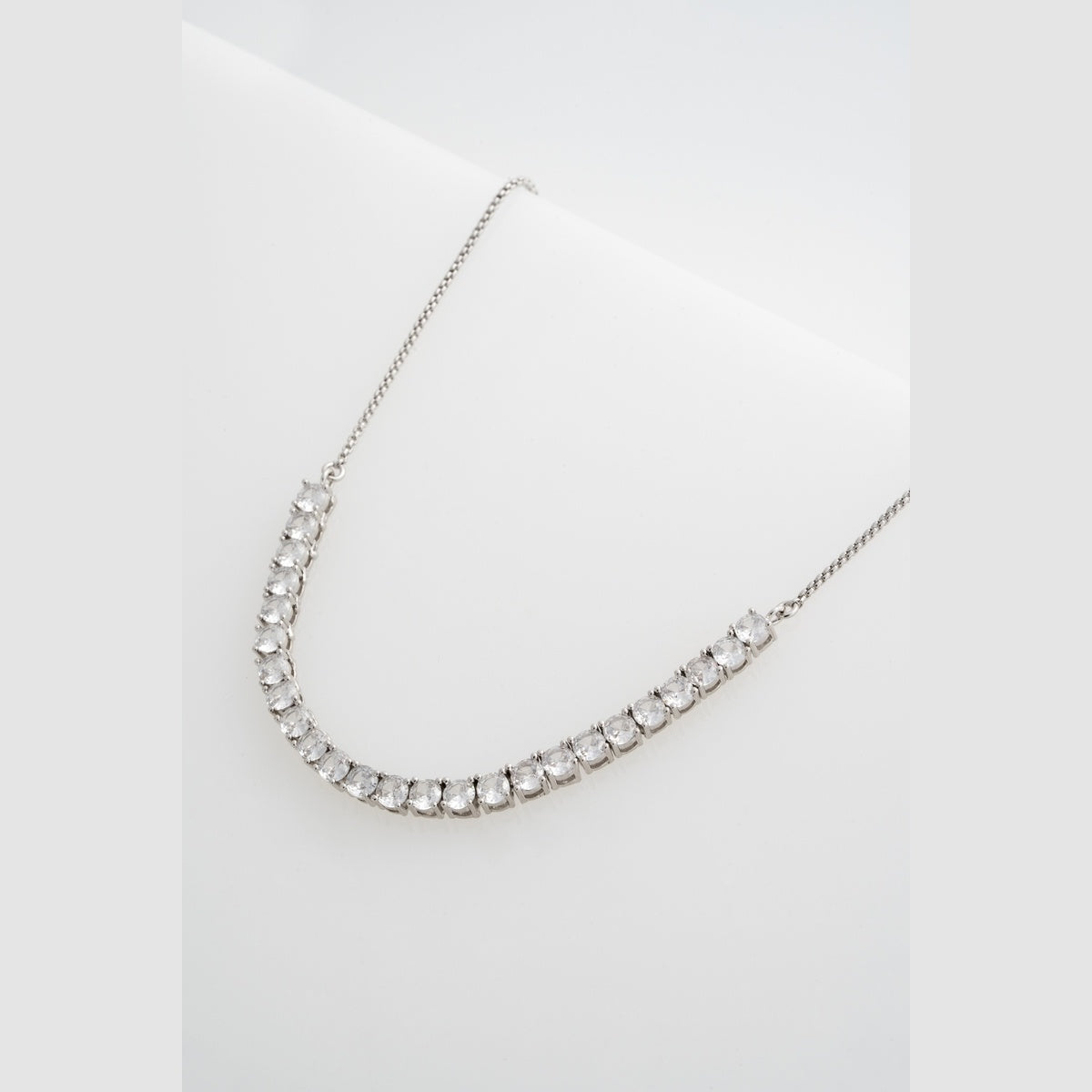 Ted Baker Silver Melrose Tennis Necklace