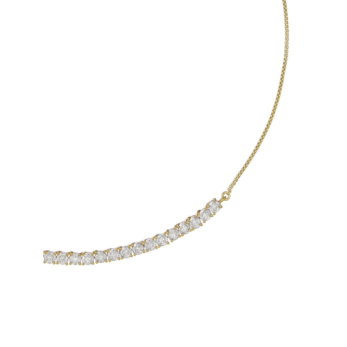 Ted Baker Gold Melrose Tennis Necklace
