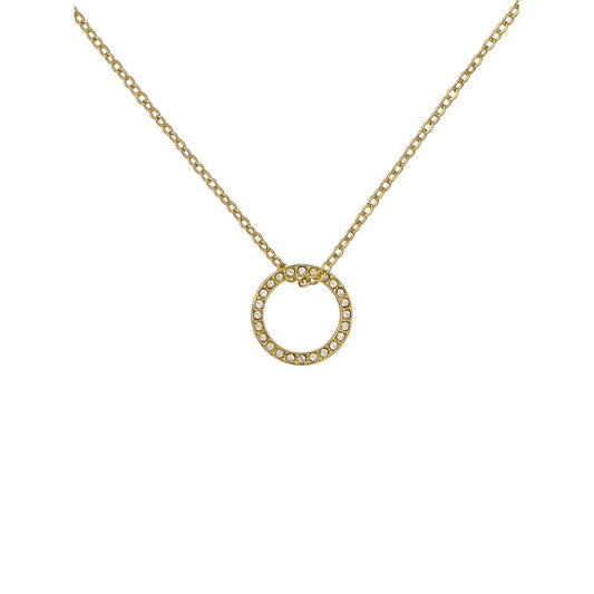 Ted Baker Gold Heri Hoopla Pavé Open Circle Necklace