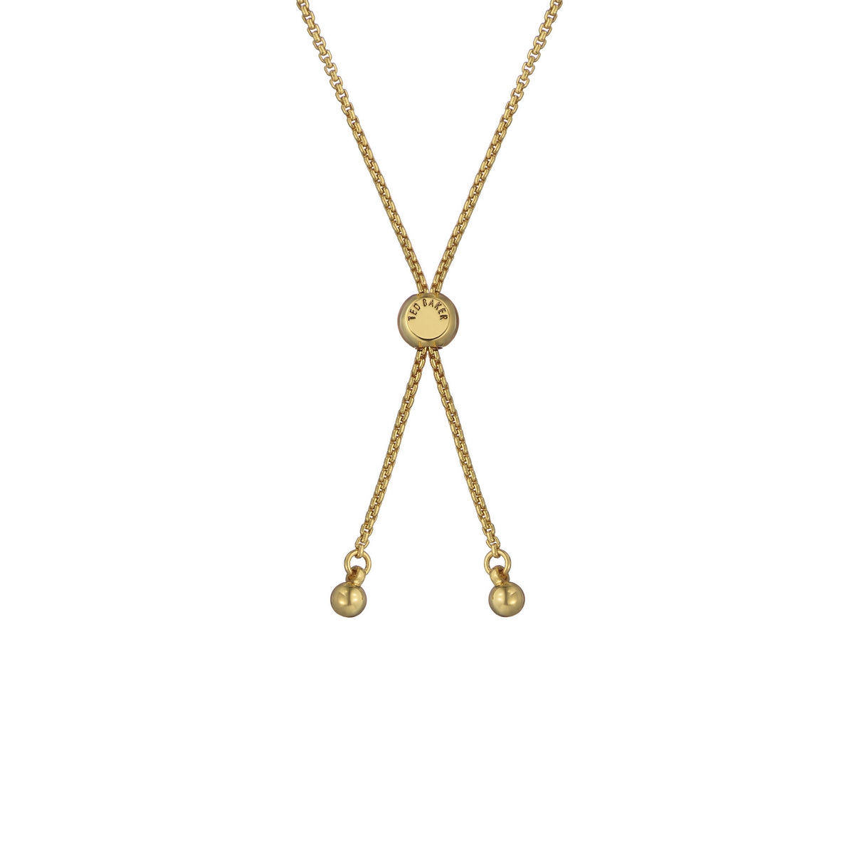 Ted Baker Gold Serena Pearl Shimmer Heart Slider Bracelet