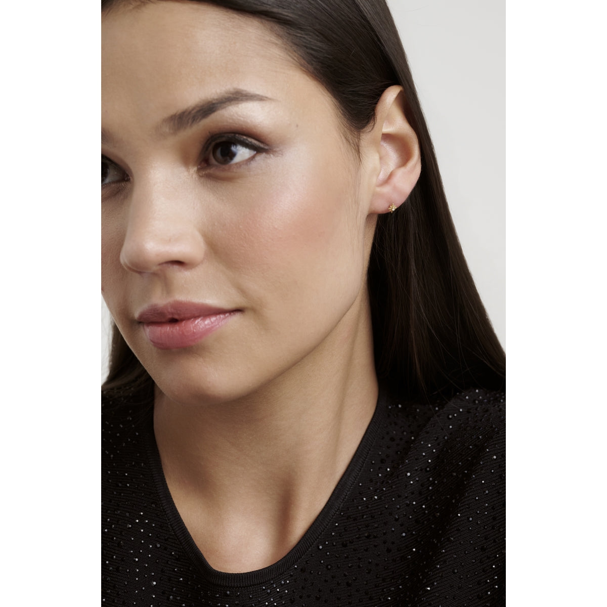 Ted Baker Gold Suri Star Charm Crystal Micro Stud Earrings