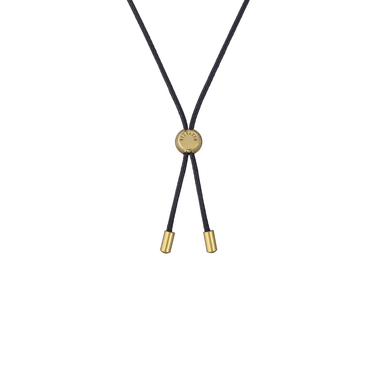 Ted Baker Gold Soul Star Charm Black Crystal Slider Bracelet