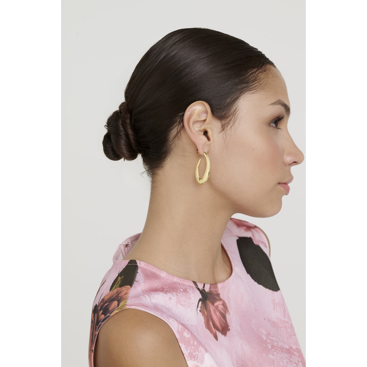 Ted Baker Gold Sydney Smooth Link Hoop Earrings