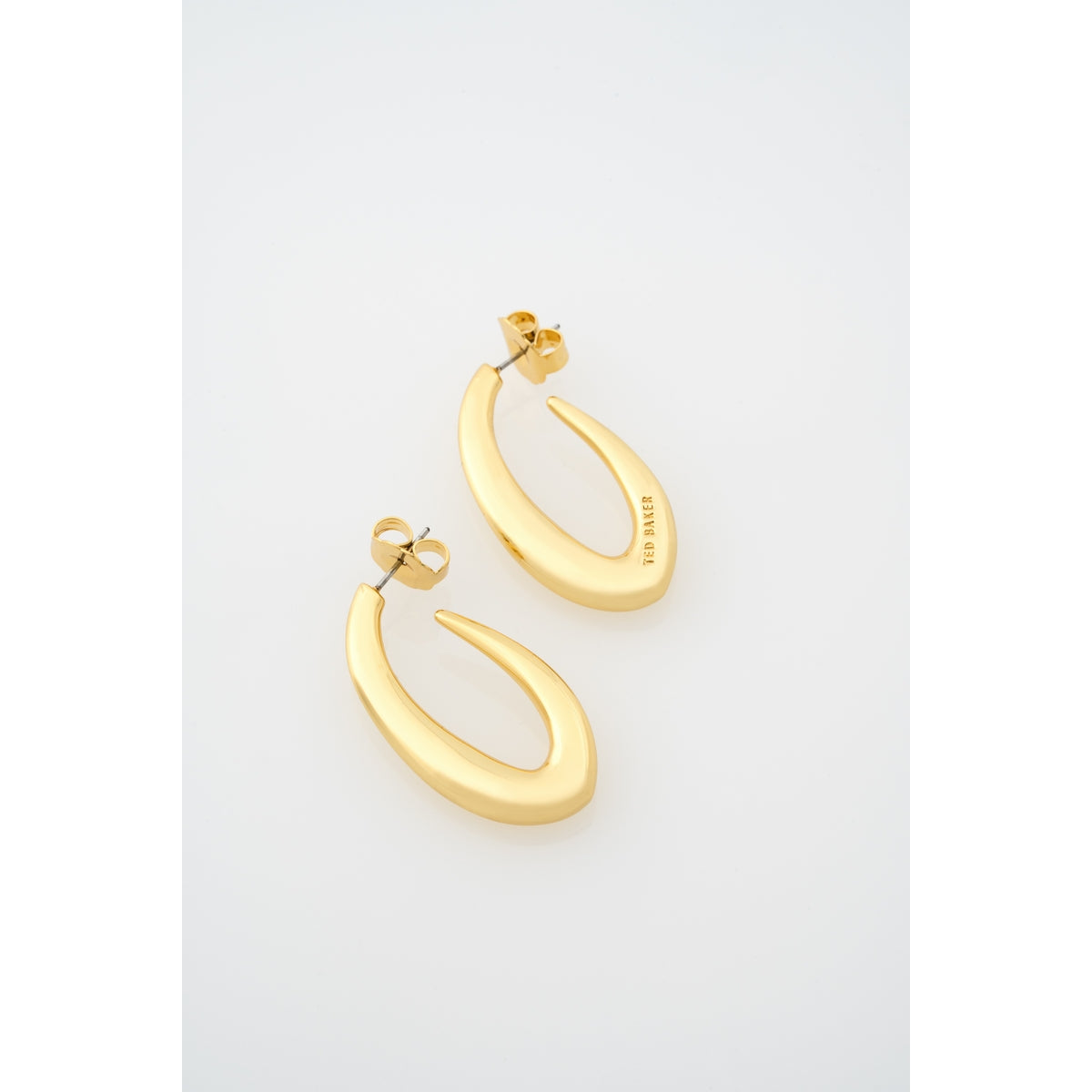 Ted Baker Gold Sydney Smooth Link Hoop Earrings